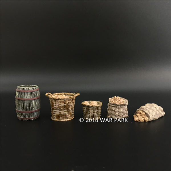 WS021 potatoes & wooden barrel set - Image 5