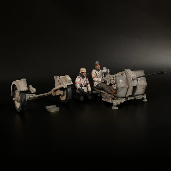 KH088 Winter German 20mm Flak38 Gun & Gun Crews