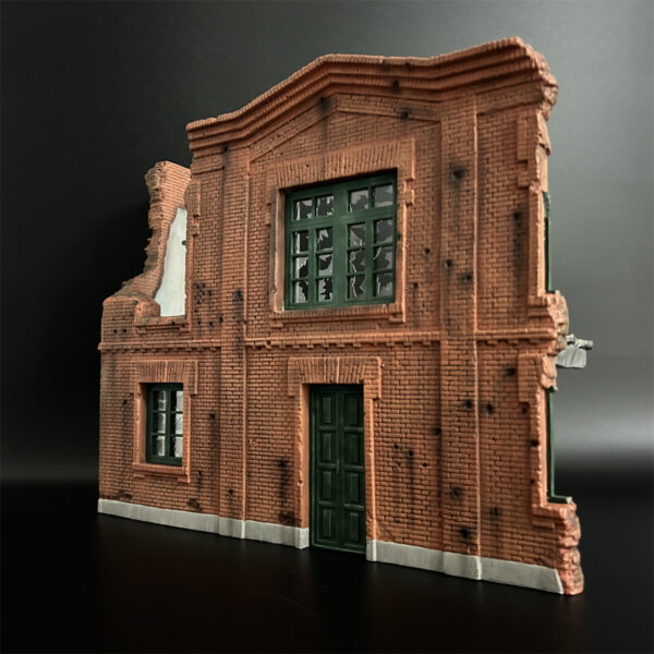 WS054 Red Brick Wall Building - Image 2