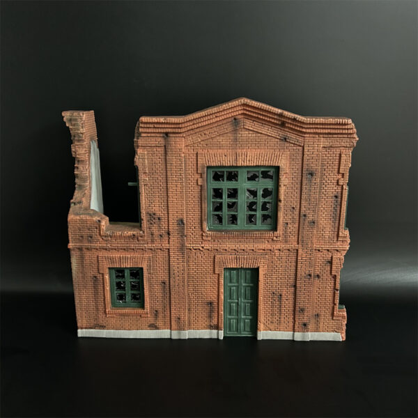 WS054 Red Brick Wall Building - Image 3