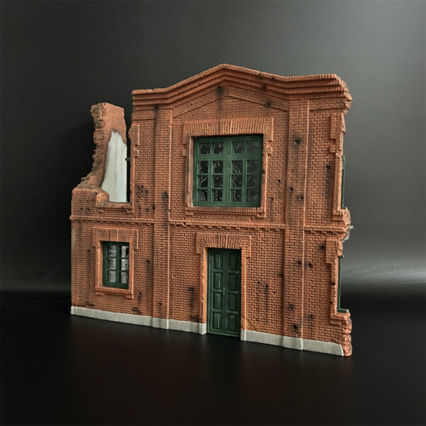 WS054 Red Brick Wall Building - Image 4