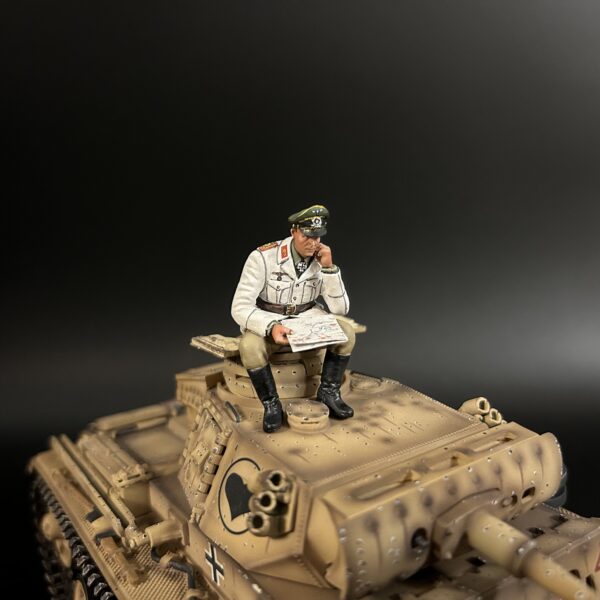 FH010 Erwin Rommel Sitting on a Tank