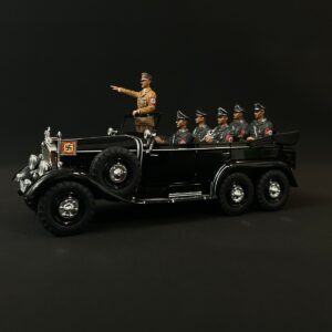 MP014 Mercedes Benz G4 Glossy Black & 6 Crews